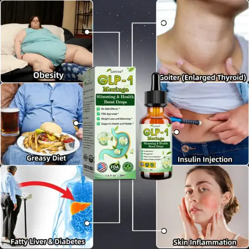 Lercea® 𝐆𝐋𝐏-𝟏 𝐌𝐨𝐫𝐢𝐧𝐠𝐚 𝐒𝐥𝐢𝐦𝐦𝐢𝐧𝐠 & 𝐇𝐞𝐚𝐥𝐭𝐡 𝐁𝐨𝐨𝐬𝐭 𝐃𝐫𝐨𝐩𝐬