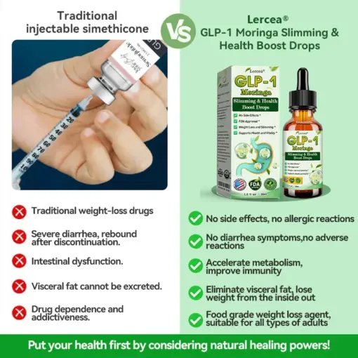 Lercea® 𝐆𝐋𝐏-𝟏 𝐌𝐨𝐫𝐢𝐧𝐠𝐚 𝐒𝐥𝐢𝐦𝐦𝐢𝐧𝐠 & 𝐇𝐞𝐚𝐥𝐭𝐡 𝐁𝐨𝐨𝐬𝐭 𝐃𝐫𝐨𝐩𝐬