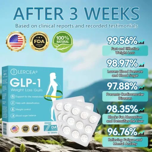 𝗟𝑬𝗥𝗖𝑬𝗔® 𝗚𝗟𝑃-𝟭 Super Concentrated Weight Loss Gum