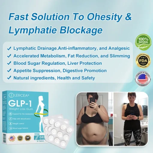 𝗟𝑬𝗥𝗖𝑬𝗔® 𝗚𝗟𝑃-𝟭 Super Concentrated Weight Loss Gum
