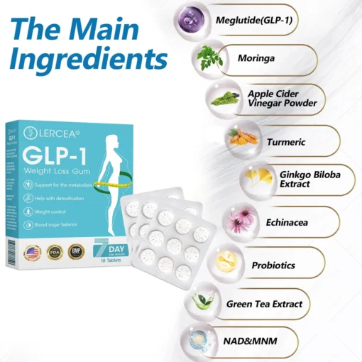 𝗟𝑬𝗥𝗖𝑬𝗔® 𝗚𝗟𝑃-𝟭 Super Concentrated Weight Loss Gum